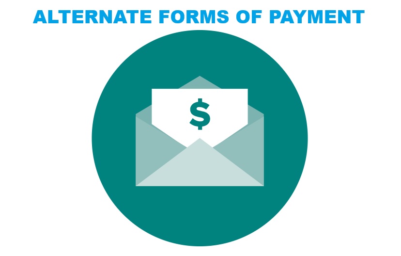 alternate forms of payment