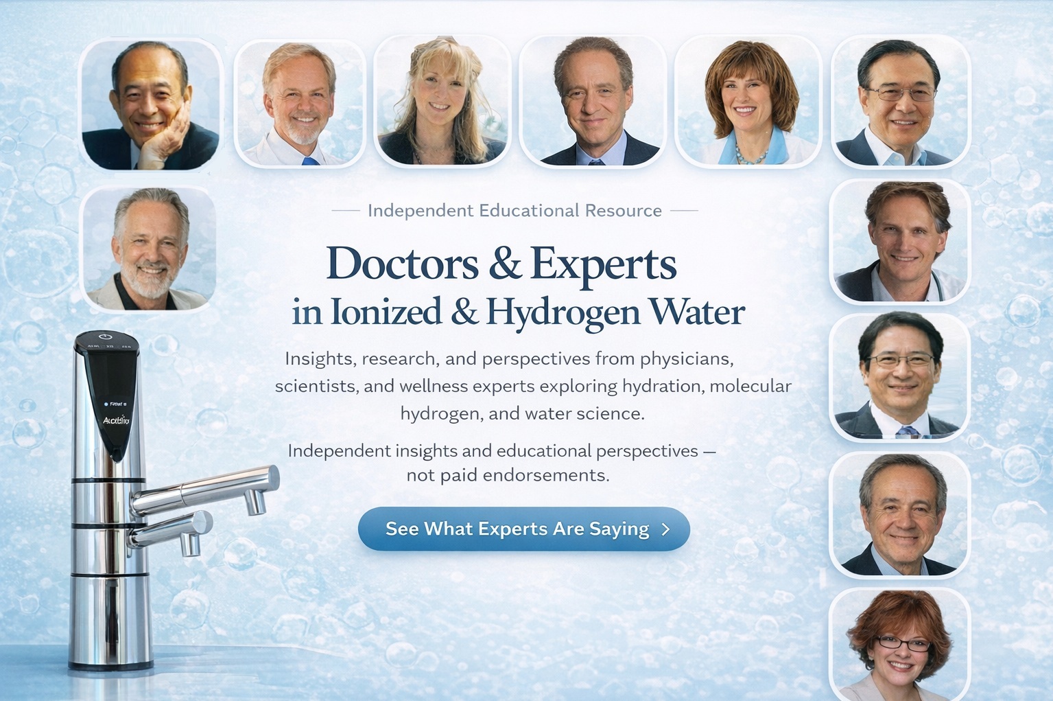 Doctors & Experts in Ionized Water Use