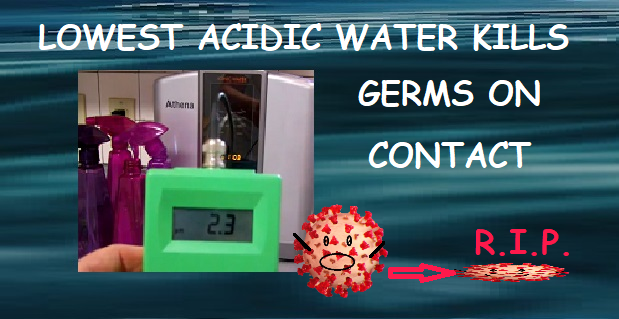 How to Make Natural Acidic-Water-Disinfectant to Kill Germs on Contact