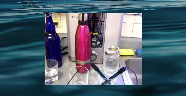 Testing New Stainless Steel Water Bottle for Ionized Water Storage