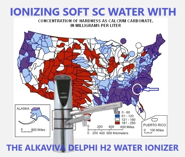 Ionizing Soft Water in So. Carolina - Delphi H2 Water Ionizer