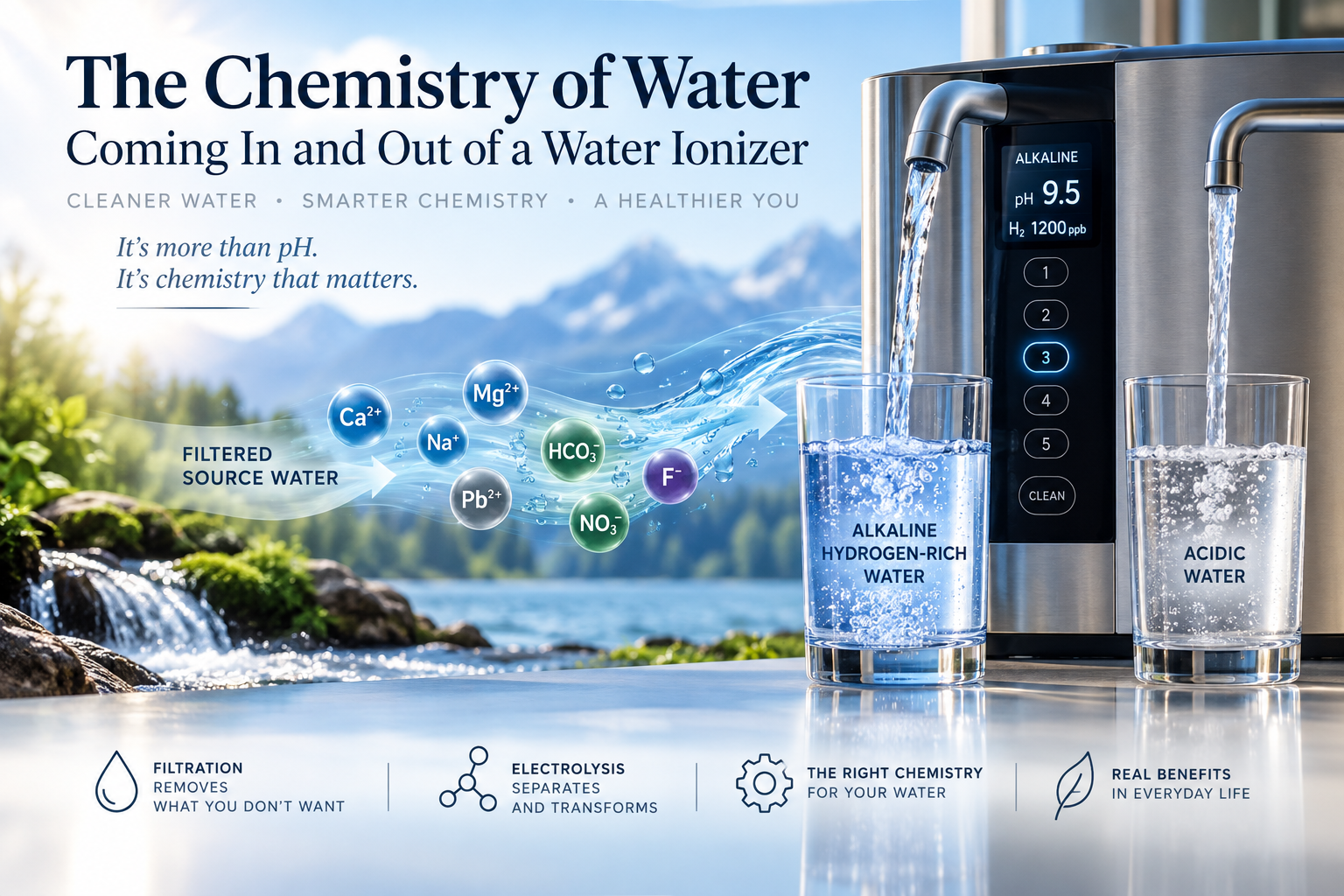 The Chemistry of Ionized Water The Chemistry of Ionized Water