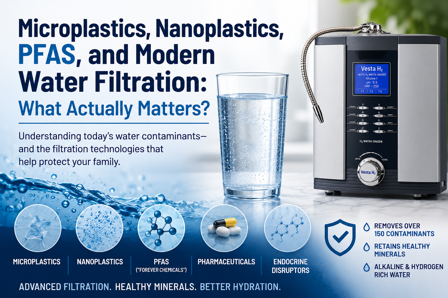 Vesta H2 Water Ionizer with UltraWater Filtration Vesta H2 Water Ionizer with UltraWater Filtration
