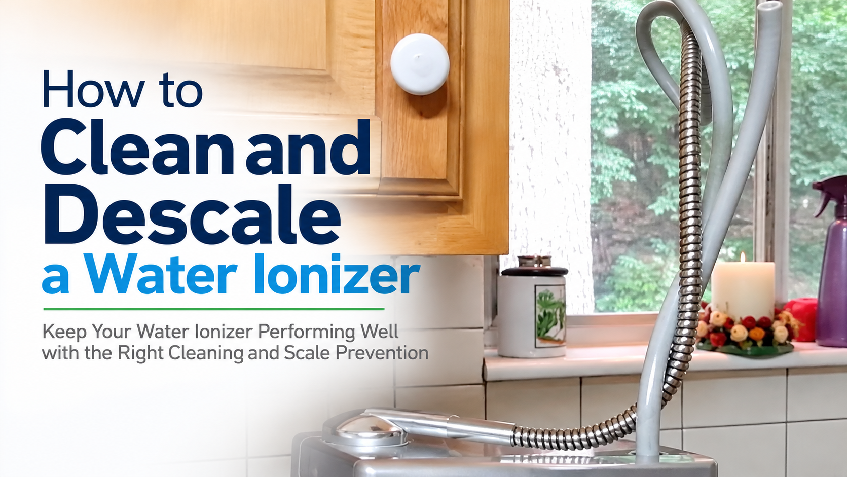water ionizer vinegar wash